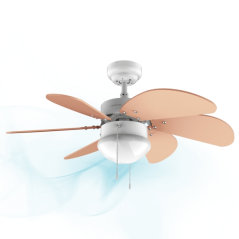 Ventilateur de plafond orange 92 cm
