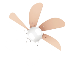 Ventilateur de plafond orange 92 cm