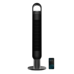 Ventilateur colonne noir Wi-Fi