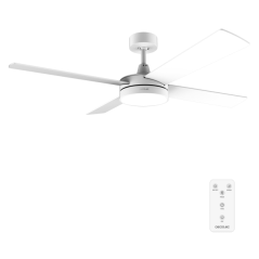 Ventilateur de plafond blanc LED