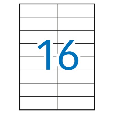 ✅ Apli Étiquettes permanentes bleues 105,0 x 37,0 mm 100 feuilles couleur bleu en stock