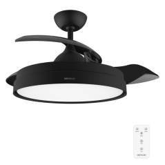 Ventilateur plafond noir invisible