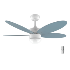Ventilateur de plafond bleu LED