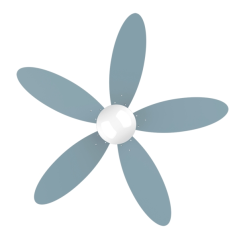 Ventilateur de plafond bleu LED