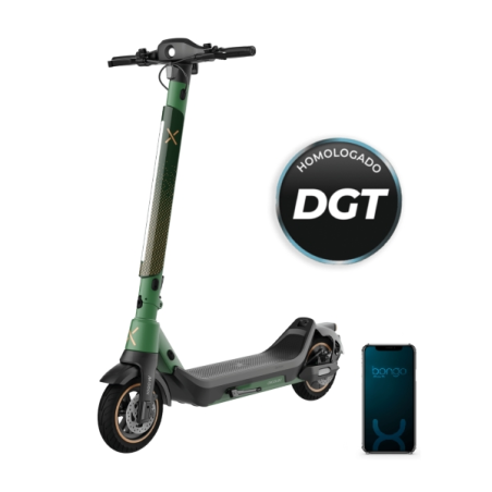 Trottinette électrique noire verte