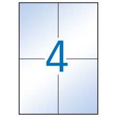 ✅ Etiquettes transparentes permanentes Apli 105,0 x 148,0 mm 10 feuilles couleur Transparent en stock