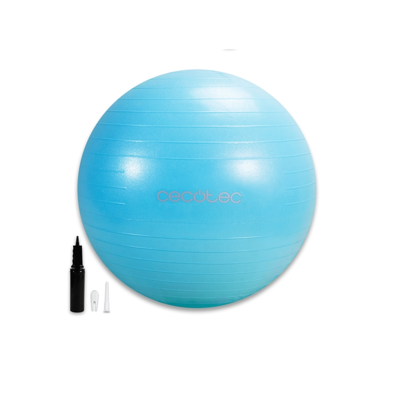Ballon de fitness Cecotec DrumFit 65 bleu antidérapant Ballon de fitness Cecotec DrumFit 65 bleu antidérapant