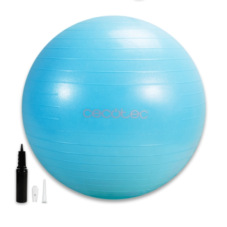 ballon de fitness bleu antidérapant