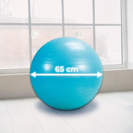 Ballon de fitness Cecotec DrumFit 65 bleu antidérapant