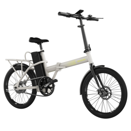 vélo électrique pliant blanc