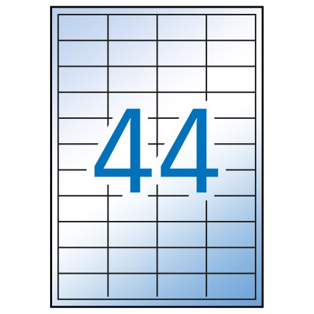 ✅ Apli Étiquettes translucides résistantes aux intempéries 48,5 x 25,4 mm 100 feuilles couleur Transparent en stock