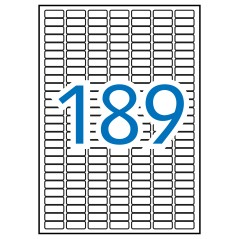 ✅ Apli Étiquettes Blanches Permanentes 25,4 x 10,0 mm 10 Feuilles couleur Blanc en stock