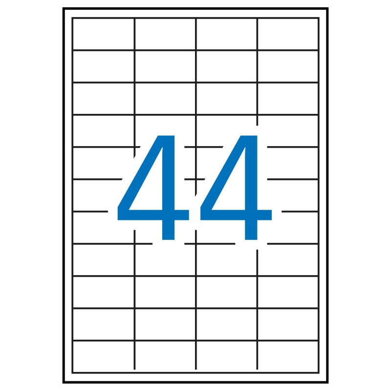 Apli Étiquettes Blanches Permanentes 48,5 x 25,4 mm 10 Feuilles