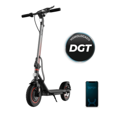 Trottinette électrique noire rouge