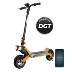 Trottinette électrique gris orange