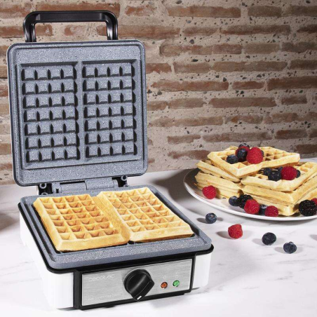 Cecotec Gaufrier double Fun Gofrestone blanc 1200 W