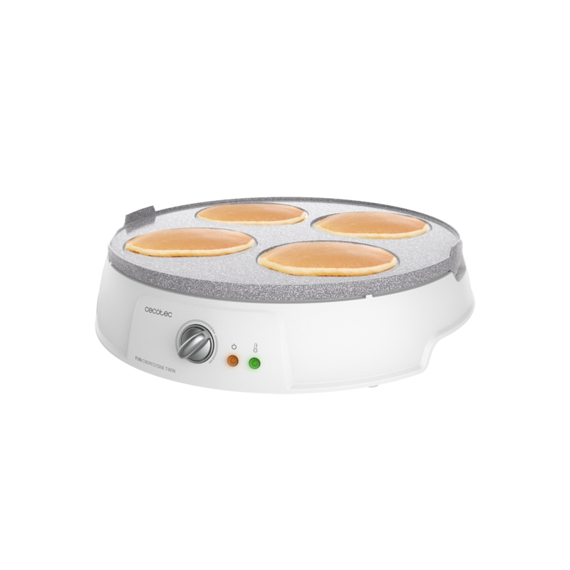Crêpière double Cecotec Fun Crepestone 30 cm blanche