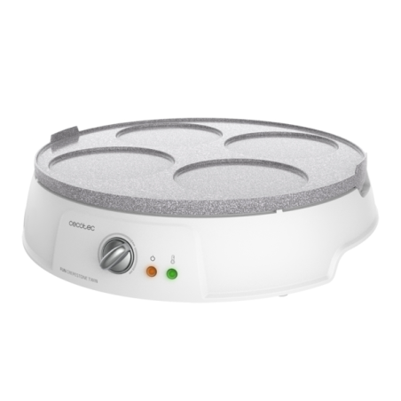 Crêpière double Cecotec Fun Crepestone 30 cm blanche