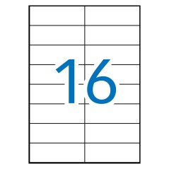 ✅ Apli Étiquettes Blanches Permanentes 105,0 x 37,0 mm 10 Feuilles couleur Blanc en stock