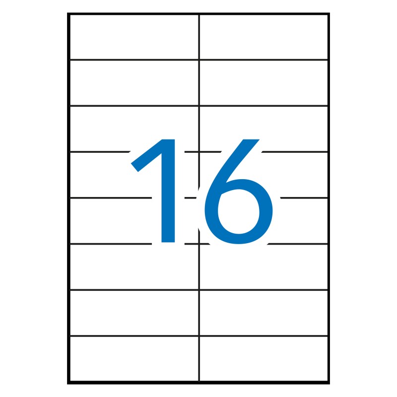 Apli Étiquettes Blanches Permanentes 105,0 x 37,0 mm 10 Feuilles