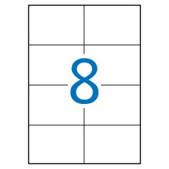 ✅ Apli Étiquettes Blanches Permanentes 105,0 x 74,0 mm 10 Feuilles couleur Blanc en stock