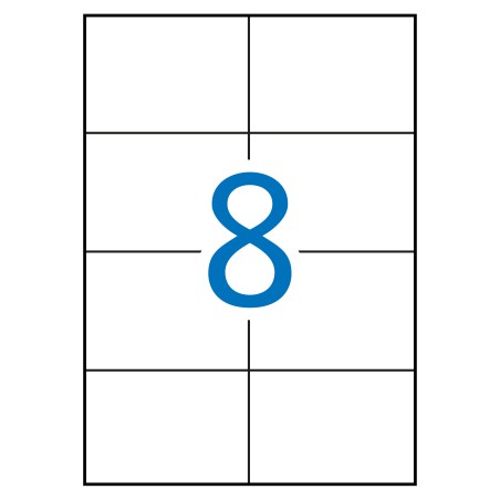 ✅ Apli Étiquettes Blanches Permanentes 105,0 x 74,0 mm 10 Feuilles couleur Blanc en stock