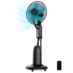 Ventilateur brumisateur noir 40 cm
