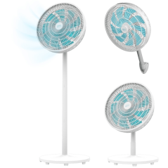 Ventilateur sur pied blanc