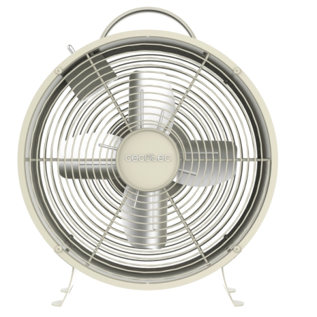 Ventilateur de bureau beige 20 cm