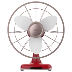 Ventilateur de bureau rétro Cecotec rouge 30,5 cm
