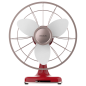 Ventilateur de bureau rétro Cecotec rouge 30,5 cm Ventilateur de bureau rétro Cecotec rouge 30,5 cm