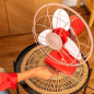 Ventilateur de bureau rétro Cecotec rouge 30,5 cm Ventilateur de bureau rétro Cecotec rouge 30,5 cm