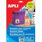 Apli étiquettes blanches permanentes 45,0 x 45,0 mm 20 feuilles