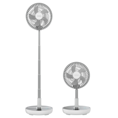 ventilateur sur pied blanc