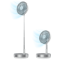 Ventilateur sur pied pliable Cecotec 20 cm acier