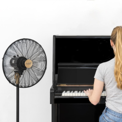 Ventilateur sur pied noir 40 cm