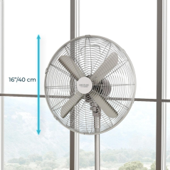 ventilateur sur pied acier 40 cm