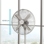 Ventilateur sur pied Cecotec 40 cm acier