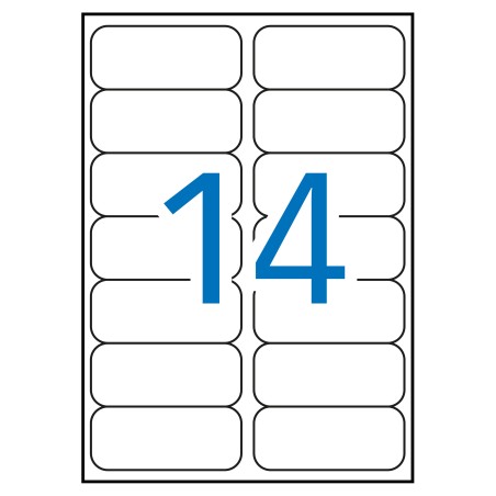 ✅ Apli Étiquettes blanches résistantes aux intempéries 99,1 x 38,1 mm 20 feuilles couleur Blanc en stock