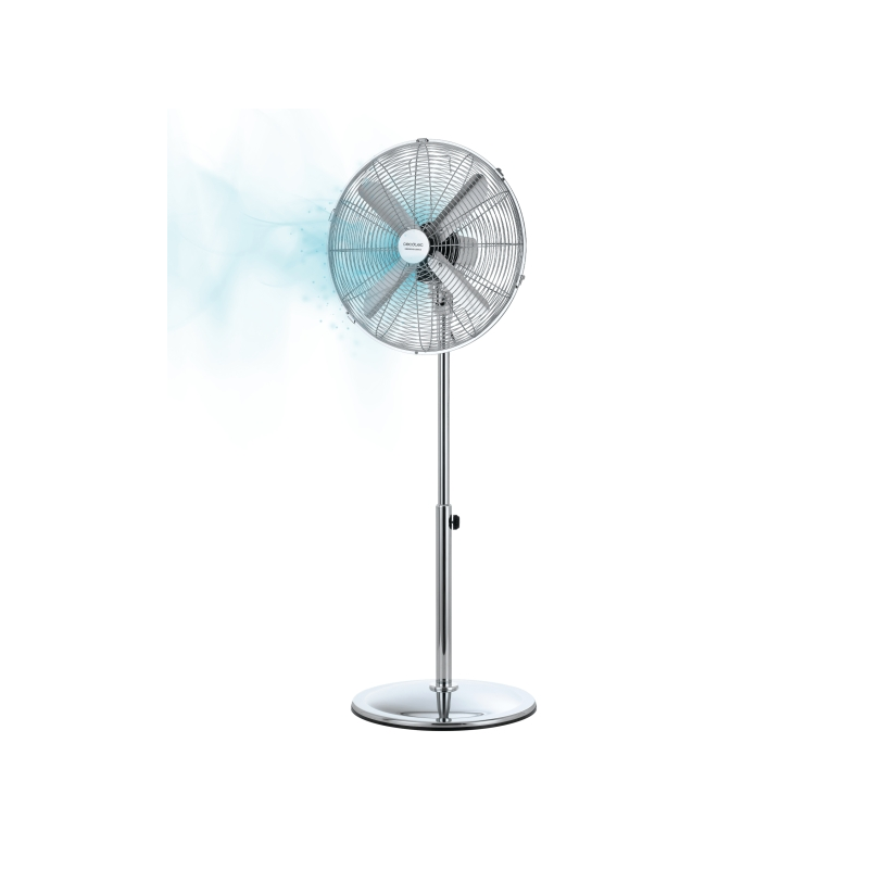Ventilateur sur pied rétro Cecotec 40 cm argent