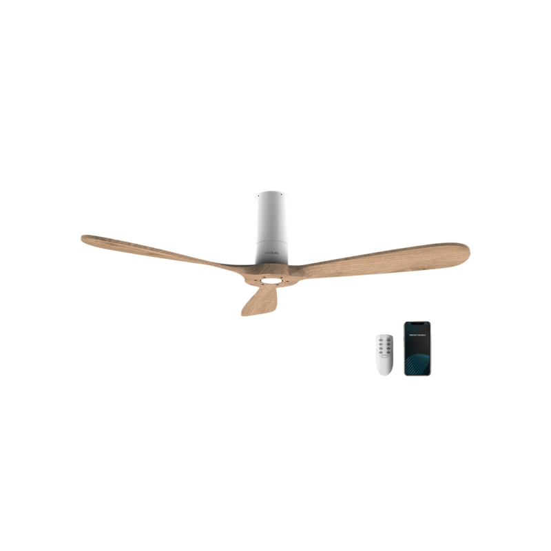 Ventilateur de plafond Cecotec EnergySilence 5500 Wi-Fi bois clair Ventilateur de plafond Cecotec EnergySilence 5500 Wi-Fi bois clair