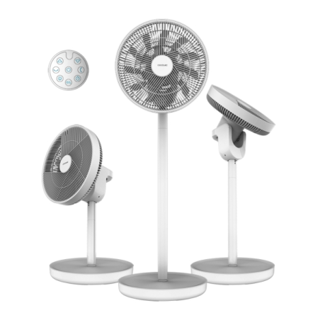 Ventilateur sur pied blanc