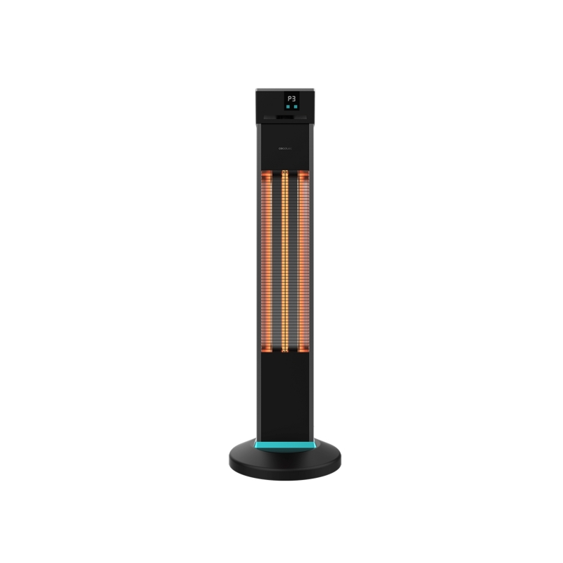 Chauffage halogène tour d’extérieur Cecotec 2000 W noir Chauffage halogène tour d’extérieur Cecotec 2000 W noir