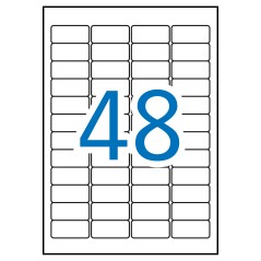 ✅ Apli Étiquettes blanches résistantes aux intempéries 45,7 x 21,2 mm 20 feuilles couleur Blanc en stock