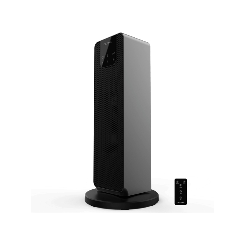 Chauffage tour céramique rotatif Cecotec 2000W noir