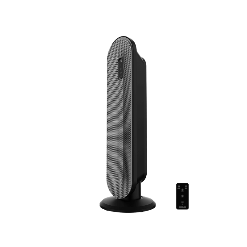 Chauffage céramique rotatif 2000W Cecotec noir