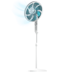Ventilateur sur pied blanc 40 cm