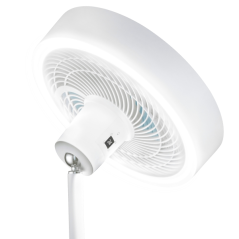 Ventilateur sur pied blanc