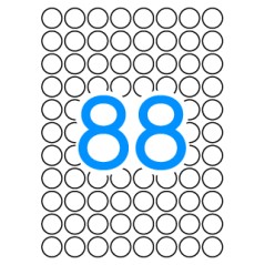 ✅ Etiquettes Apli A5 Jaunes Ø 16.0mm 8 Feuilles couleur jaune en stock