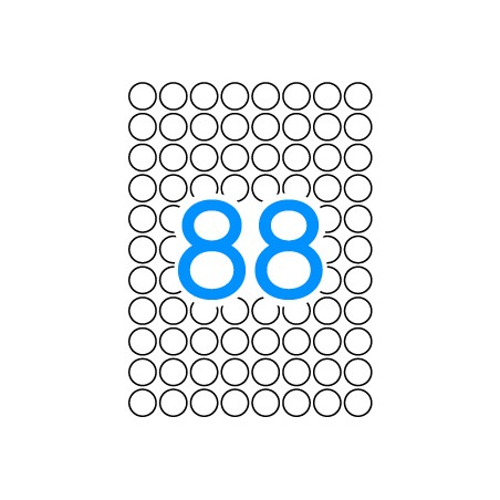 ✅ Etiquettes Apli A5 Jaunes Ø 16.0mm 8 Feuilles couleur jaune en stock